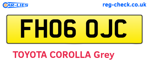 FH06OJC are the vehicle registration plates.