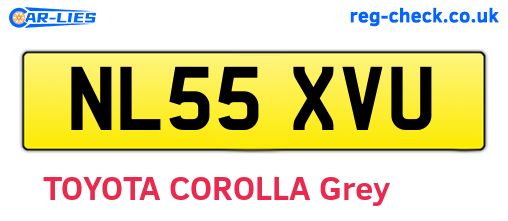 NL55XVU are the vehicle registration plates.