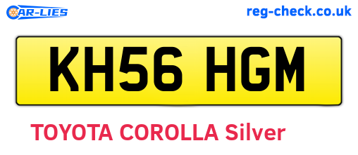 KH56HGM are the vehicle registration plates.