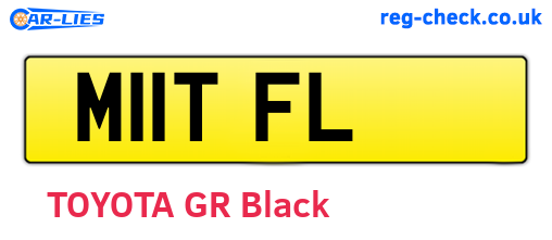 M11TFL are the vehicle registration plates.