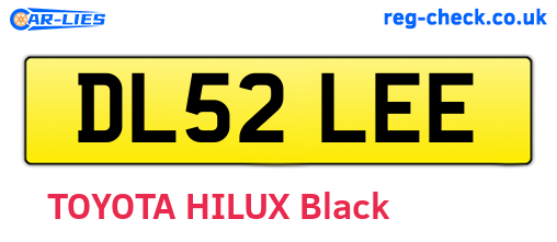 DL52LEE are the vehicle registration plates.