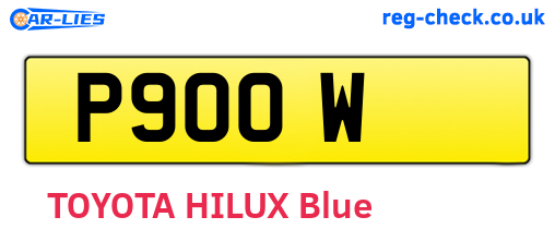 P9OOW are the vehicle registration plates.