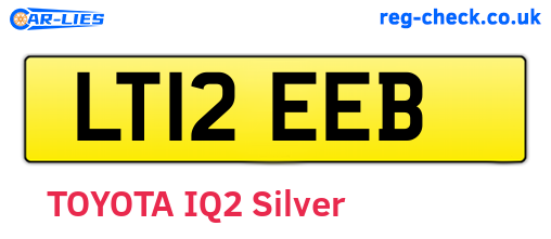 LT12EEB are the vehicle registration plates.