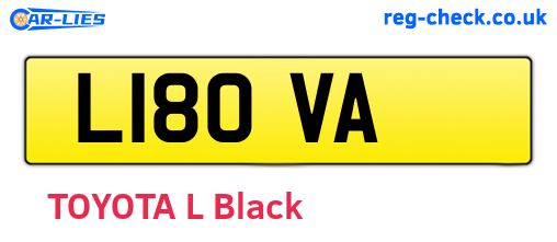 L18OVA are the vehicle registration plates.