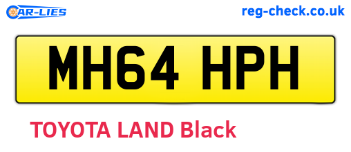 MH64HPH are the vehicle registration plates.