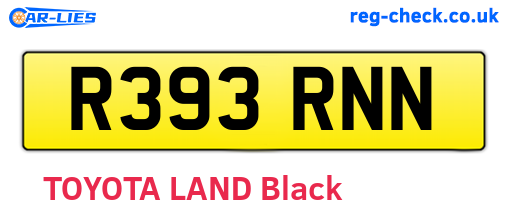 R393RNN are the vehicle registration plates.