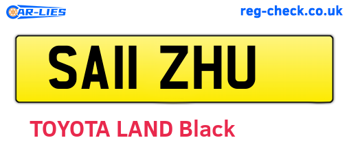 SA11ZHU are the vehicle registration plates.