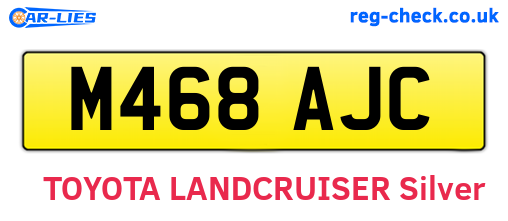 M468AJC are the vehicle registration plates.