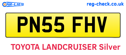 PN55FHV are the vehicle registration plates.