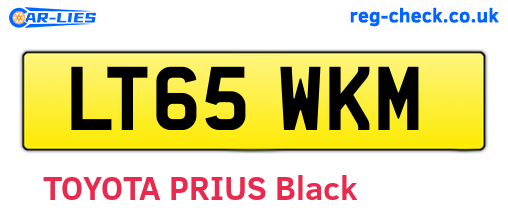LT65WKM are the vehicle registration plates.