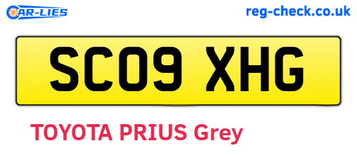 SC09XHG are the vehicle registration plates.