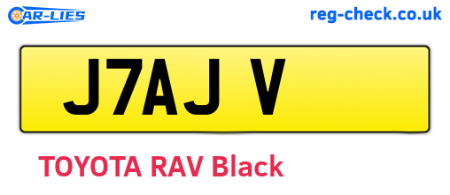 J7AJV are the vehicle registration plates.