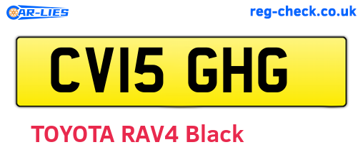 CV15GHG are the vehicle registration plates.