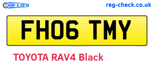 FH06TMY are the vehicle registration plates.