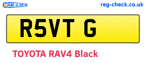R5VTG are the vehicle registration plates.