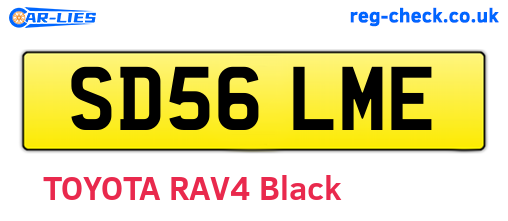 SD56LME are the vehicle registration plates.