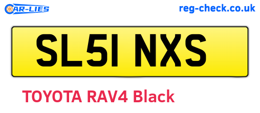 SL51NXS are the vehicle registration plates.