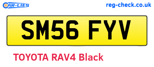 SM56FYV are the vehicle registration plates.