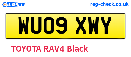 WU09XWY are the vehicle registration plates.