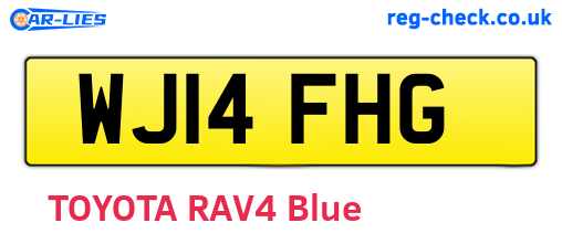 WJ14FHG are the vehicle registration plates.