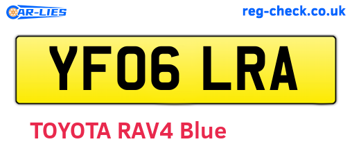 YF06LRA are the vehicle registration plates.