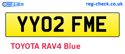 YY02FME are the vehicle registration plates.
