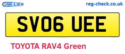 SV06UEE are the vehicle registration plates.