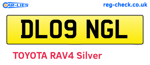 DL09NGL are the vehicle registration plates.