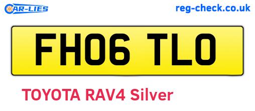 FH06TLO are the vehicle registration plates.