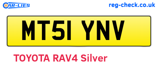 MT51YNV are the vehicle registration plates.
