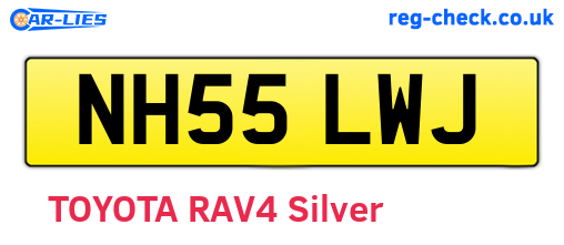 NH55LWJ are the vehicle registration plates.