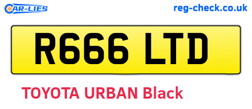 R666LTD are the vehicle registration plates.