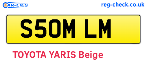 S50MLM are the vehicle registration plates.