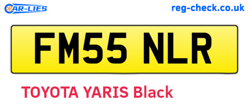 FM55NLR are the vehicle registration plates.