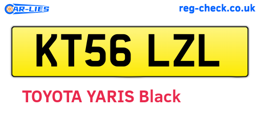 KT56LZL are the vehicle registration plates.