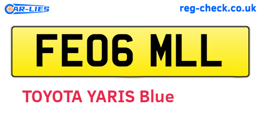 FE06MLL are the vehicle registration plates.