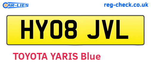 HY08JVL are the vehicle registration plates.