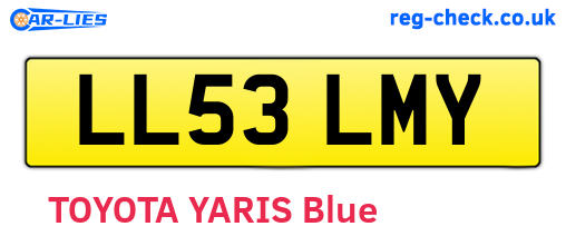 LL53LMY are the vehicle registration plates.