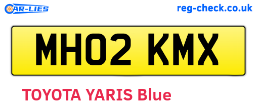 MH02KMX are the vehicle registration plates.