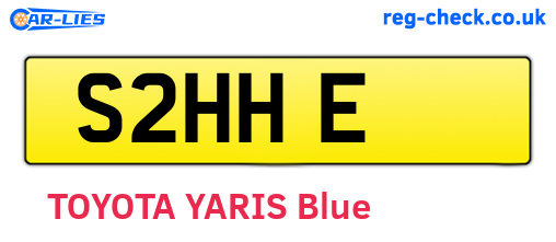 S2HHE are the vehicle registration plates.