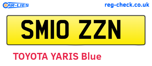 SM10ZZN are the vehicle registration plates.