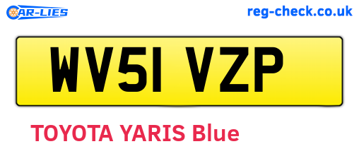 WV51VZP are the vehicle registration plates.
