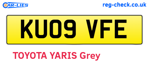 KU09VFE are the vehicle registration plates.