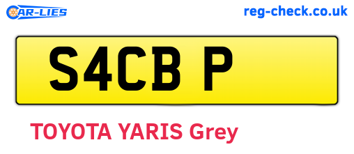 S4CBP are the vehicle registration plates.