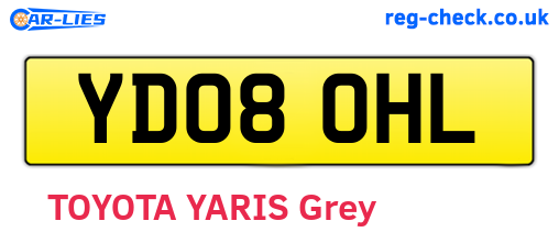 YD08OHL are the vehicle registration plates.