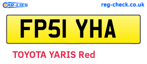 FP51YHA are the vehicle registration plates.