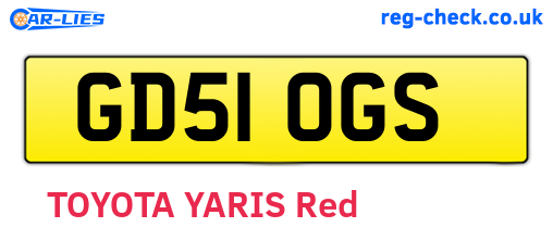 GD51OGS are the vehicle registration plates.
