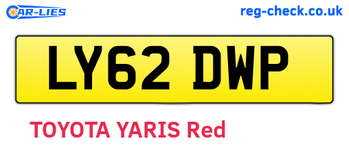 LY62DWP are the vehicle registration plates.