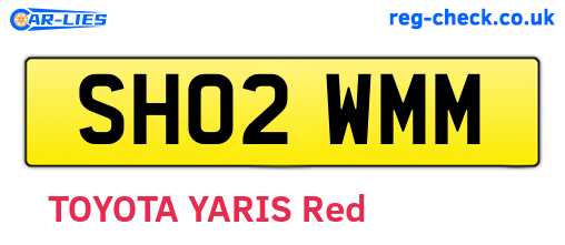 SH02WMM are the vehicle registration plates.