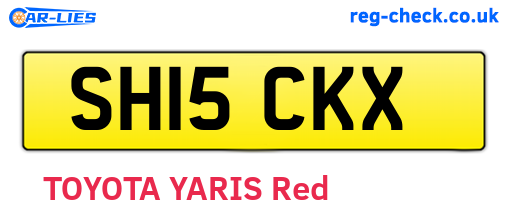 SH15CKX are the vehicle registration plates.
